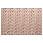 labradoedle hond  floralen perziken stof (Yard (91,4 cm))