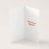 Labradoedle Kersthond en Green Bow-Kaart Kaart (Binnen)