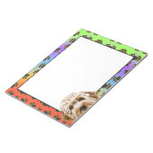 Labradoedle kleurig hondpawpatroon notitieblok (Schuin)