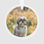 Labradoedle Loving Memory Name kerstfoto Ornament (achterkant)