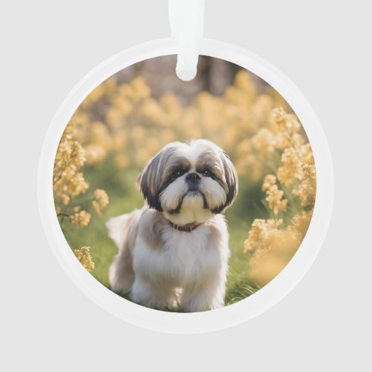 Labradoedle Loving Memory Name kerstfoto Ornament (achterkant)