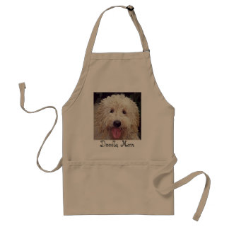 Labradoedle of Golden Doodle op Moms Apron Standaard Schort