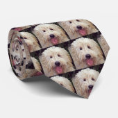 Labradoedle of Golden Doodle Stropdas (Opgerold)