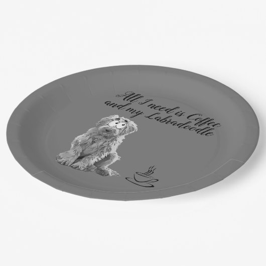 Labradoedle Paper-Bord Papieren Bordje (Gekanteld)