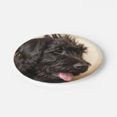 Labradoedle Paper Borden, 7" Papieren Bordje (Gekanteld)