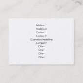 Labradoedle Rainbow White Pet Visitekaartjes (Achterkant)