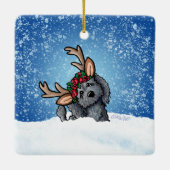 Labradoedle Reindeer Ceramic Ornament (Achterkant)