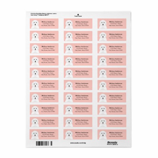 Labradoedle Return Address Labels (Full Sheet)