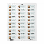 Labradoedle Return Address Labels (Full Sheet)