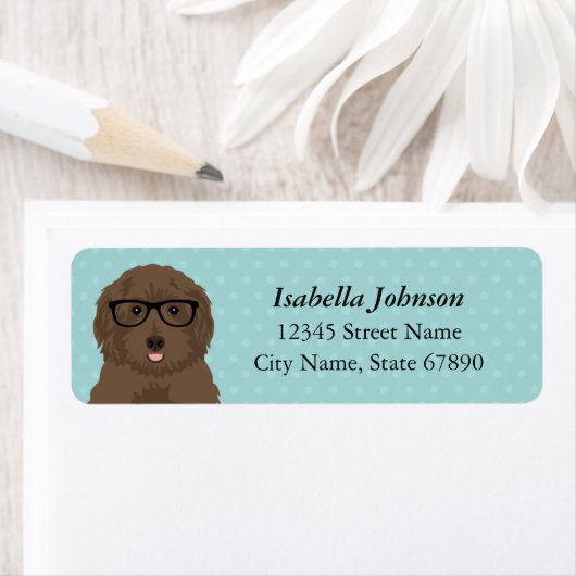 Labradoedle Return Address Labels (Insitu)