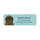 Labradoedle Return Address Labels (Voorkant)