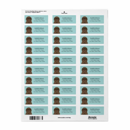 Labradoedle Return Address Labels (Full Sheet)