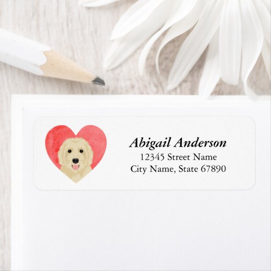 Labradoedle Return Address Labels (Insitu)