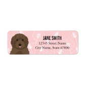 Labradoedle Return Address Labels (Voorkant)