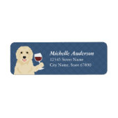 Labradoedle Return Address Labels (Voorkant)