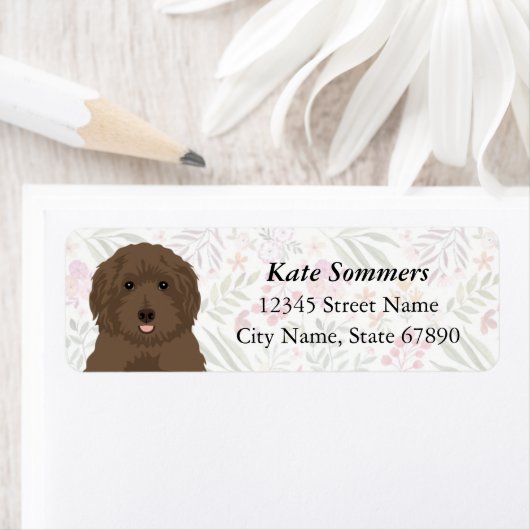 Labradoedle Return Address Labels (Insitu)