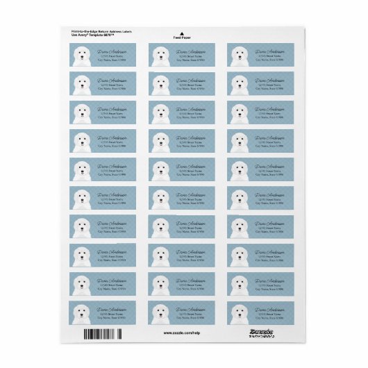 Labradoedle Return Address Labels (Full Sheet)