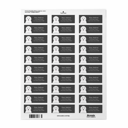Labradoedle Return Address Labels (Full Sheet)