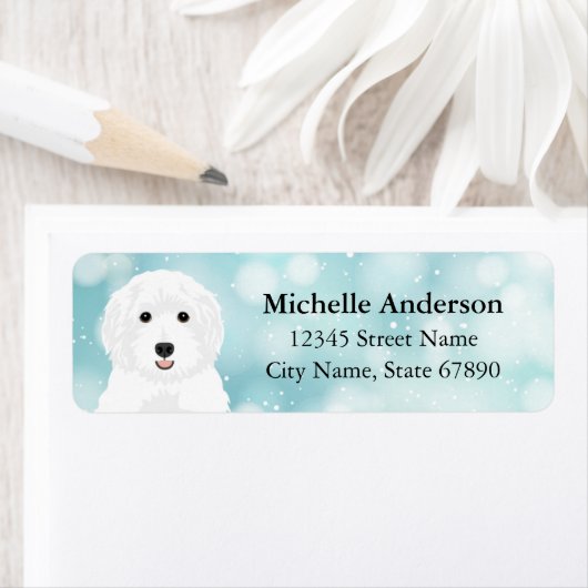 Labradoedle Return Address Labels (Insitu)