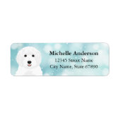 Labradoedle Return Address Labels (Voorkant)