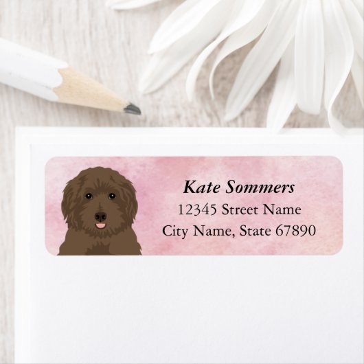 Labradoedle Return Address Labels (Insitu)