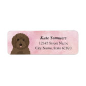 Labradoedle Return Address Labels (Voorkant)