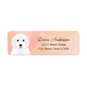 Labradoedle Return Address Labels (Voorkant)