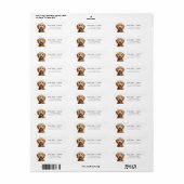 Labradoedle Return Address Labels (Full Sheet)