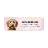 Labradoedle Return Address Labels (Voorkant)