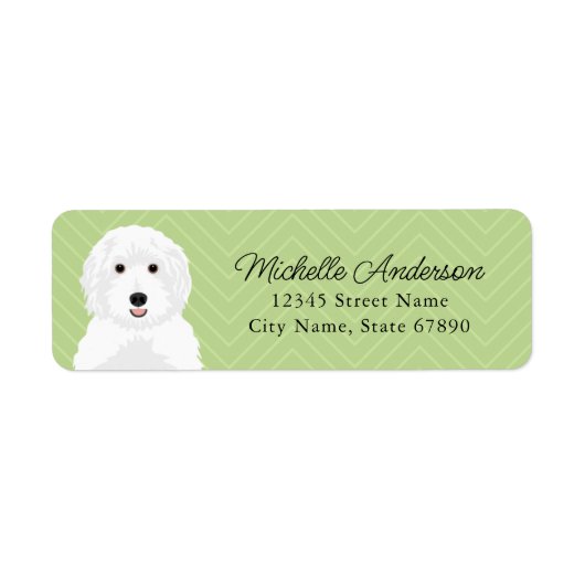 Labradoedle Return Address Labels (Voorkant)
