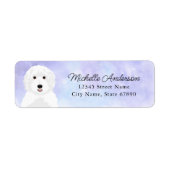Labradoedle Return Address Labels (Voorkant)