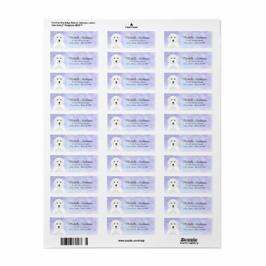 Labradoedle Return Address Labels (Full Sheet)