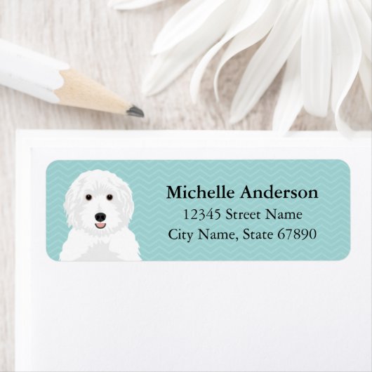 Labradoedle Return Address Labels (Insitu)