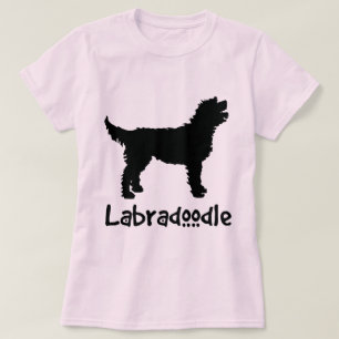 Labradoedle w/ Cool Text (zwart) T-shirt