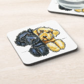 Labradoedles Black Yellow Up Bier Onderzetter (Linkerzijde)