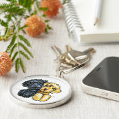 Labradoedles Black Yellow Up Sleutelhanger (Zijkant)