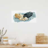Labradoedles in Love Canvas Print (Keuken)