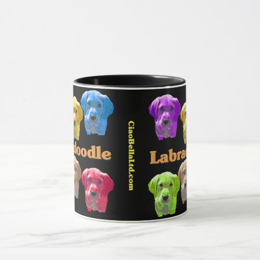 Labradoedles Pop Art Mok (Midden)