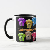 Labradoedles Pop Art Mok (Links)