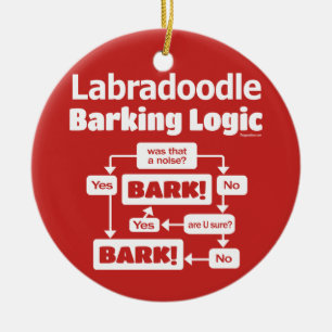 Labradole Barking Logic Keramisch Ornament