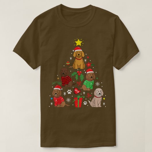 Labradole kerstboom Xmas Pajamas T-shirt (Design voorkant)