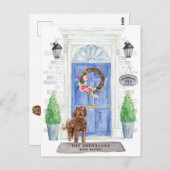 Labradole Moving Announcement Briefkaart (Voorkant / Achterkant)