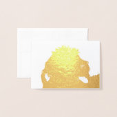 labradole zwart folie kaarten (Voorkant met envelop)