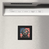 Labradoodle 4 juli Amerikaanse vlag hond Magneet (Insitu (Vaatwasser))
