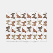 LABRADOODLE - Aangepaste ventilatorbank Fleece Deken (Voorkant (Horizontaal))