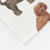 LABRADOODLE - Aangepaste ventilatorbank Fleece Deken (Hoek)