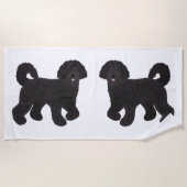 Labradoodle Beach Towel Strandlaken (Voorkant)