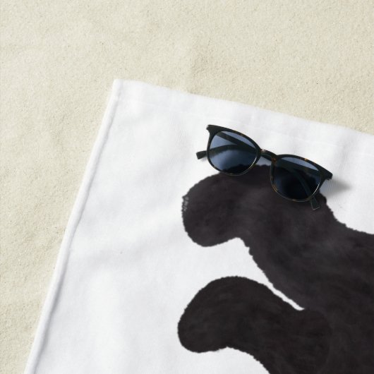 Labradoodle Beach Towel Strandlaken (In situ)