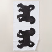 Labradoodle Beach Towel Strandlaken (Voorkant)