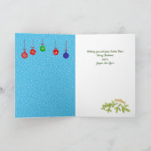 Labradoodle  Believe Santa Paws Christmas        Feestdagen Kaart (Binnen)